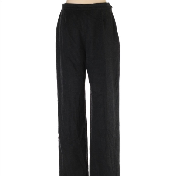 MaxMara Designer Dark Gray Wool Pants 10